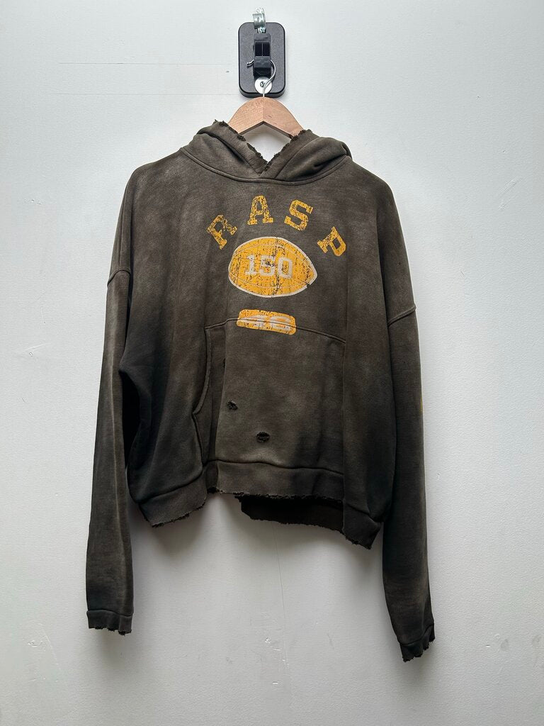 Preowned Gv Gallery Brown Football Hoodie Sz.XS