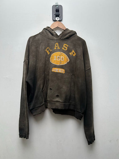 Preowned Gv Gallery Brown Football Hoodie Sz.XS
