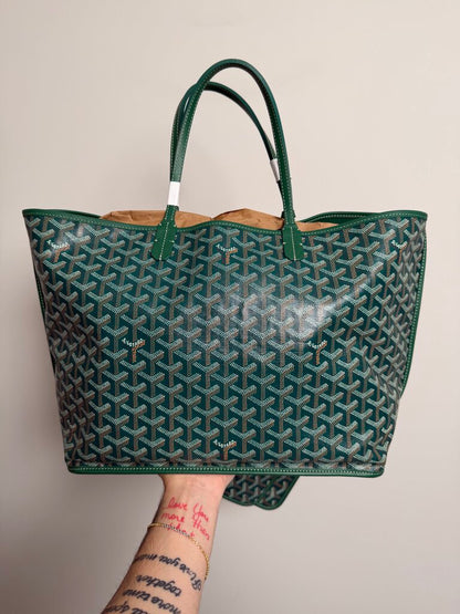 Pre-Owned Goyard Green St. Louis PM Reversible