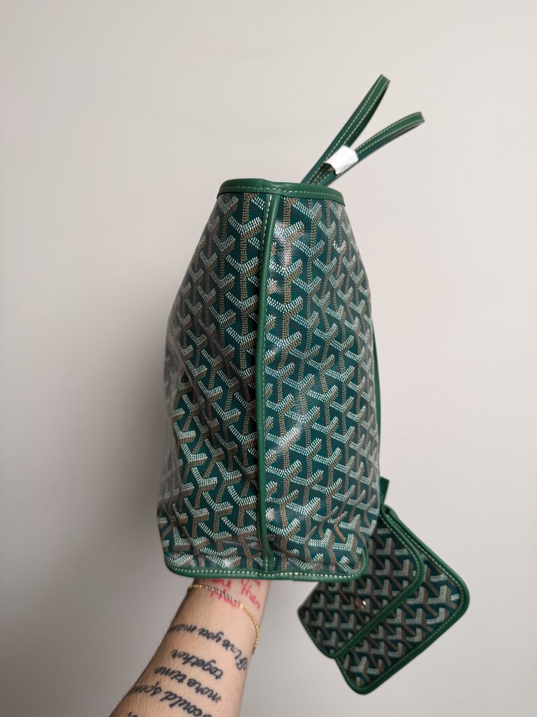 Pre-Owned Goyard Green St. Louis PM Reversible