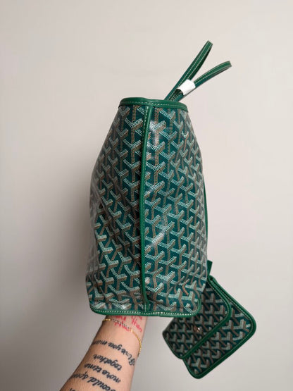 Pre-Owned Goyard Green St. Louis PM Reversible