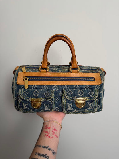 Preowned Louis Vuitton Denim Neo Speedy