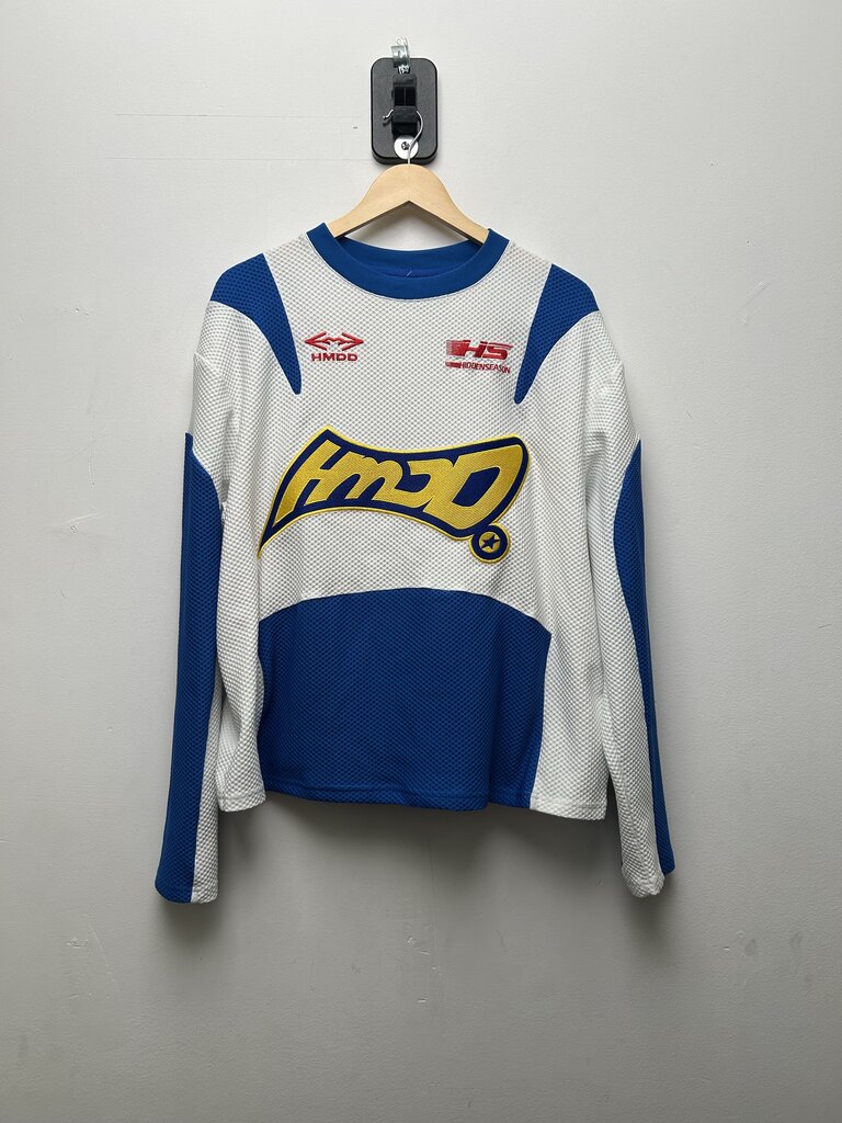 Preowned HMDD Moto Yellow White Blue Jersey sz.M