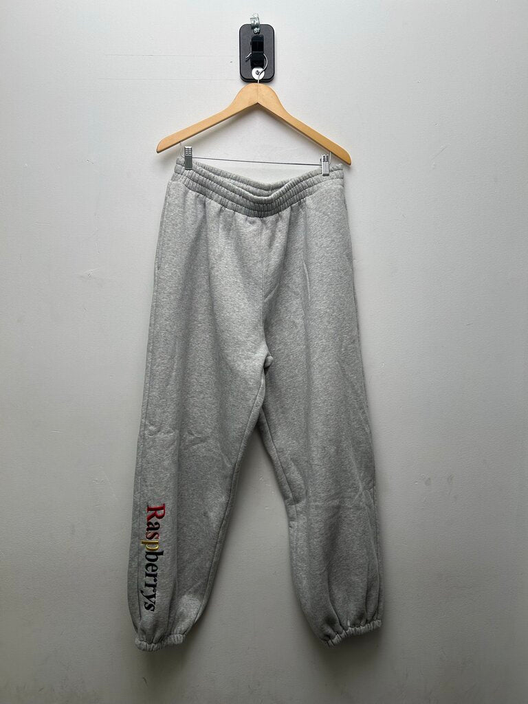 New GV Gallery Rainbow Leg Logo Grey Baggy Sweats sz.L