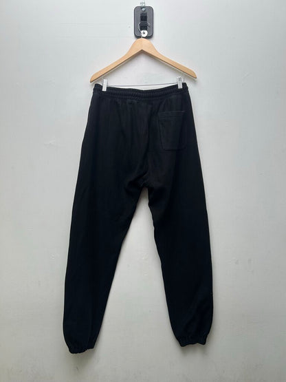 Preowned Saint Micheals Black Red Small Logo Sweatpants Sz.Medium