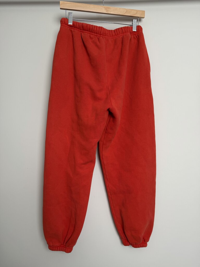 Preowned Rivington Roy Red Spellout Jogger Sweatpants size M