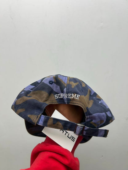 Preowned Supreme Blue Brown S Logo Hat