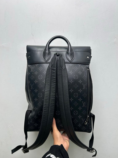 Preowned Louis Vuitton Steamer Black Monogram Bookbag Backpack
