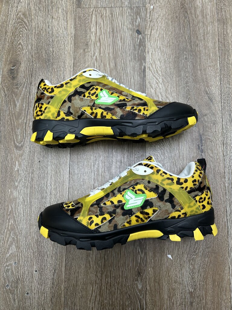 New Sicko Hiking Sneaker Yellow Cheetah Brown Camo Sz 9.5