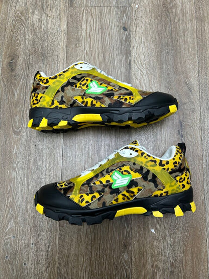New Sicko Hiking Sneaker Yellow Cheetah Brown Camo Sz 9.5