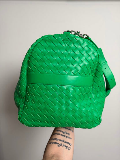 Bottega Vanetta Green Duffle Bag Large