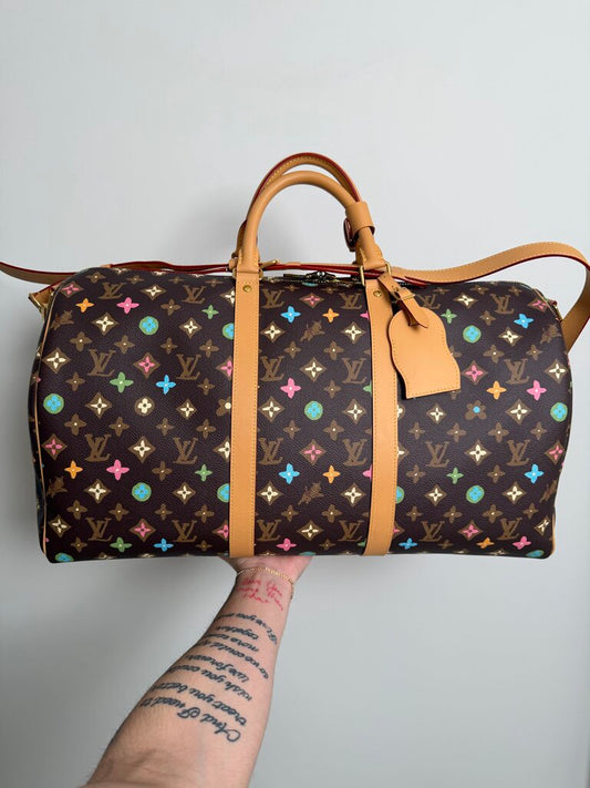 Louis Vuitton Tyler The Creator Brown Keepall size 45