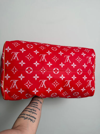 New Louis Vuitton Speedy 50 P9 Red Monogram