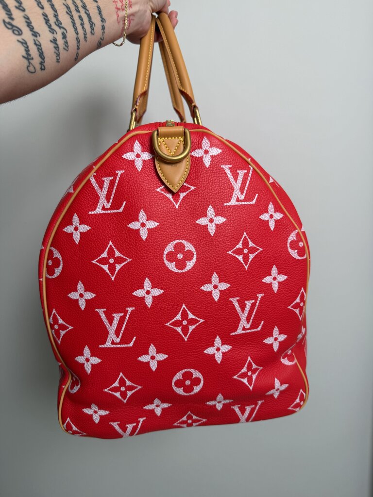 New Louis Vuitton Speedy 50 P9 Red Monogram