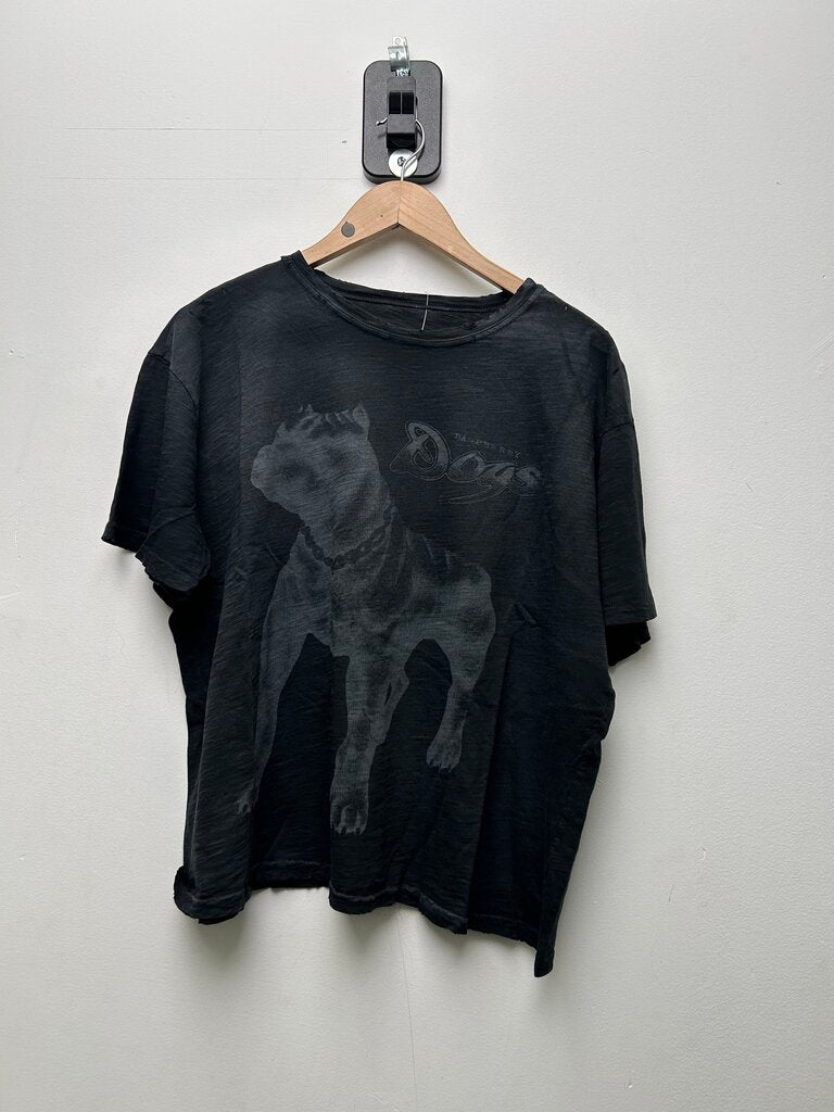 New Gv Gallery Black Dogs Tee Sz.Large