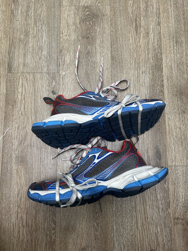 New Balenciaga 3XL Runner Black Red/Blue Sz. 43