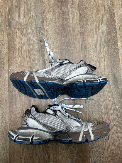 Preowned Balenciaga 3XL Runners Mud Blue White Grey Sz.43 ( NO BOX)