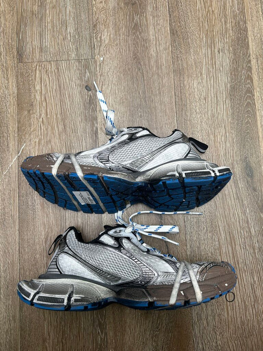 Preowned Balenciaga 3XL Runners Mud Blue White Grey Sz.43 ( NO BOX)