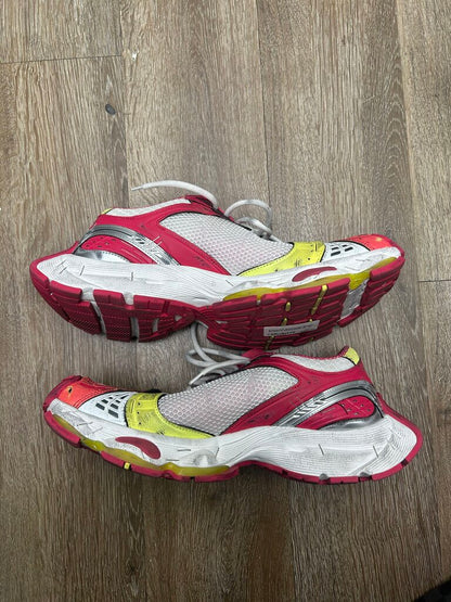 Preowned Balenciaga Stapler Sneakers Red/yellow Sz. 43