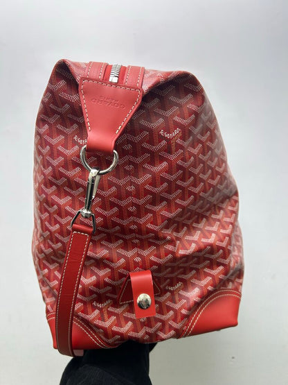 Preowned Goyard Boeing 55 Duffle Bag Red