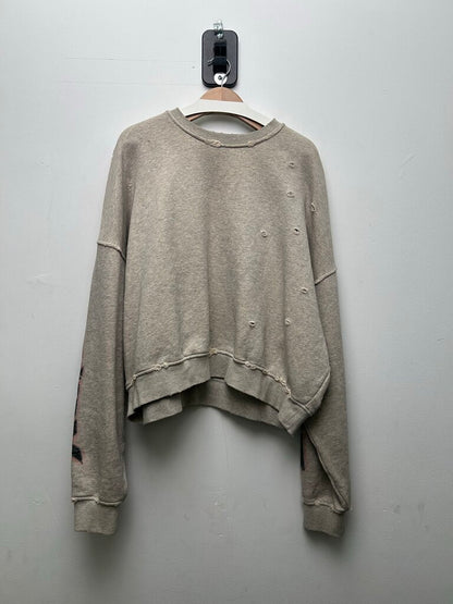 Preowned Gv Gallery Grey RSP Crewneck Sz.Large