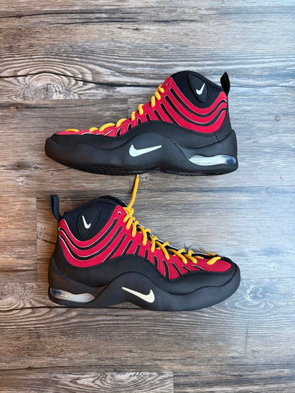 New Nike Air Bakin Red Yellow size 12