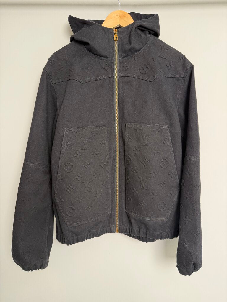Preowned Louis Vuitton Black Monogram Work Jacket size 46(M/L)