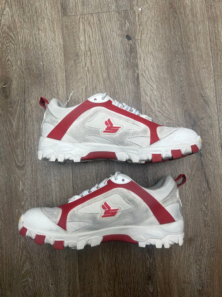 Preowned Sicko Hiking White Red 424 Sz 8