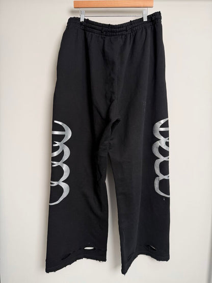 New HMDD Baggy Black Sweats Size XXL