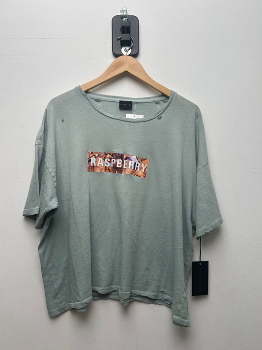 New Gv Gallery Blue Box Logo Tee Size Medium