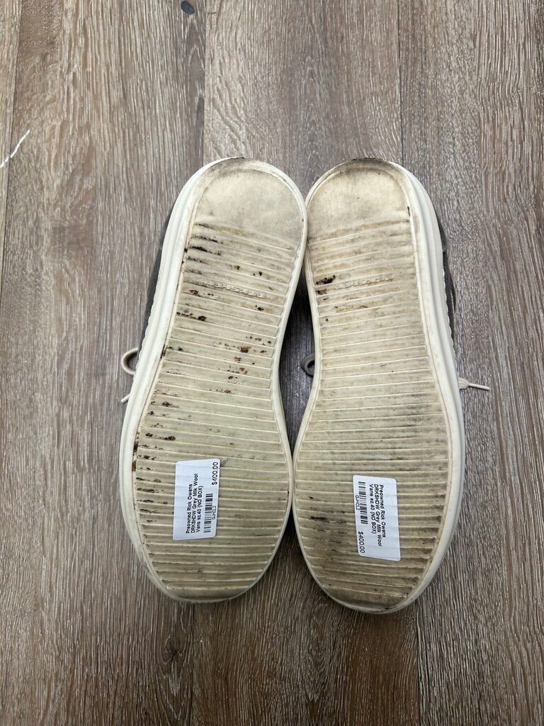 Preowned Rick Owens DRKSHDW Grey Milk Wool Vans sz.40 (NO BOX)