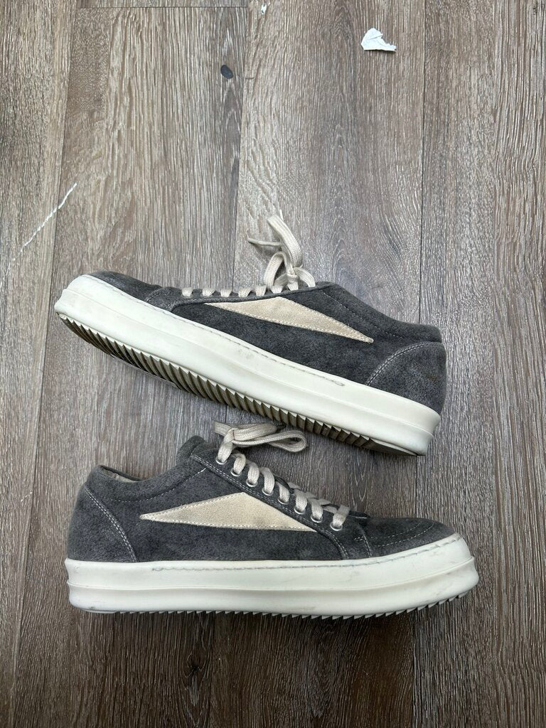 Preowned Rick Owens DRKSHDW Grey Milk Wool Vans sz.40 (NO BOX)