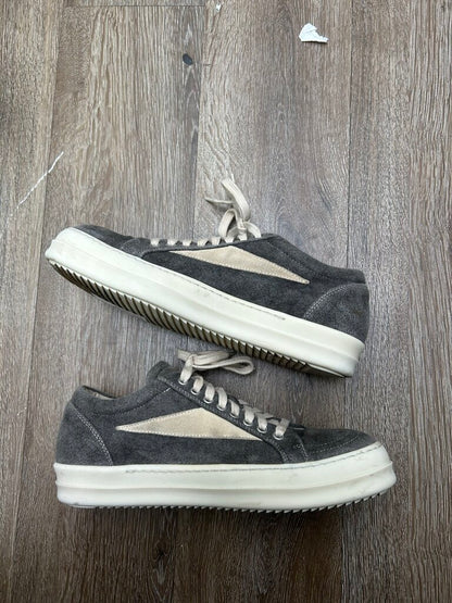 Preowned Rick Owens DRKSHDW Grey Milk Wool Vans sz.40 (NO BOX)