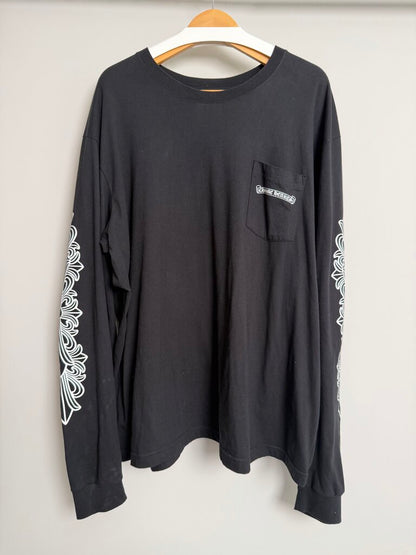 New Chrome Heart Chart Pink Dagger Black L/S size 2XL