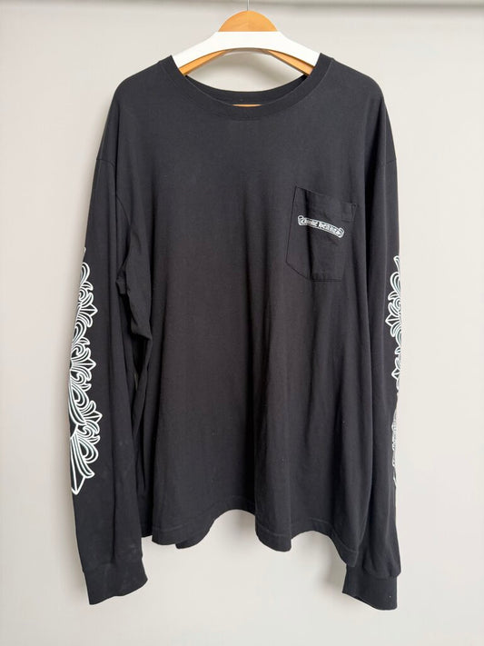 New Chrome Heart Chart Pink Dagger Black L/S size 2XL