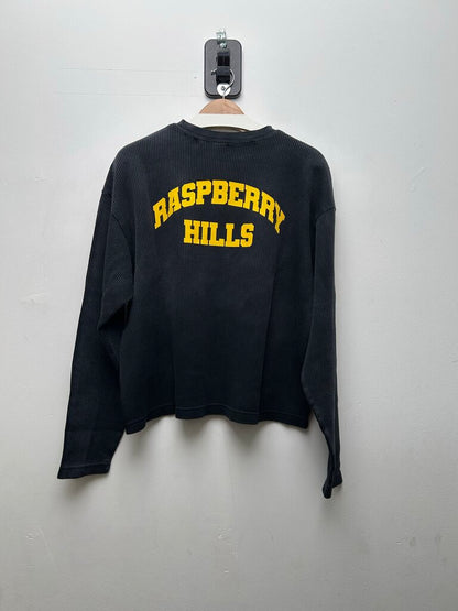 New Gv Gallery Black Yellow Waffle Thermal Sz XS