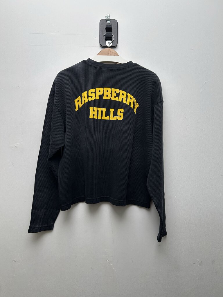 New Gv Gallery Black Yellow Waffle Thermal Sz S