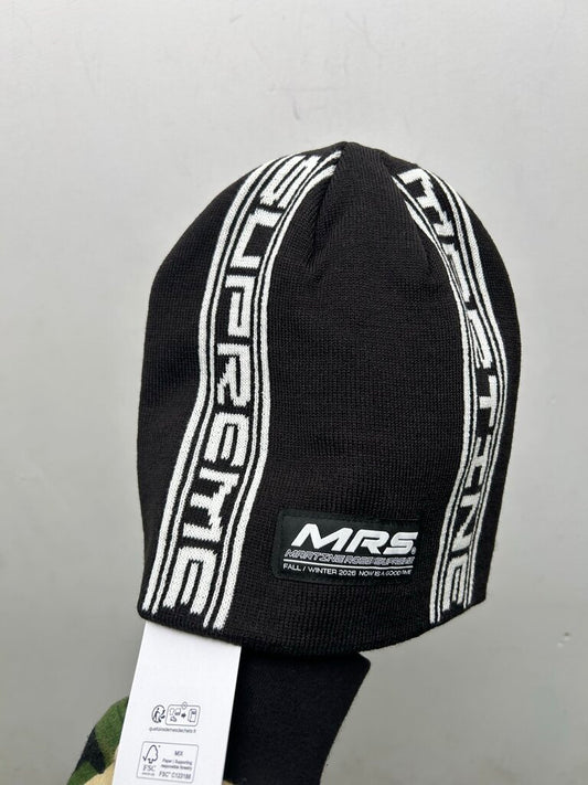 New Supreme Martine Rose Black White Logo Beanie