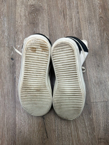 Preowned Rick Owens Geobasket White Black Suede Leather Sz.42.5