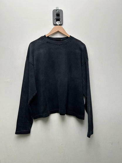 New Gv Gallery Black Yellow Spellout Thermal Sz.XS