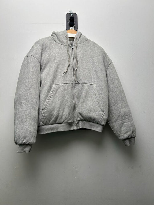 Preowned Gv Gallery Grey Reversible Hoodie Jacket Sz.Small