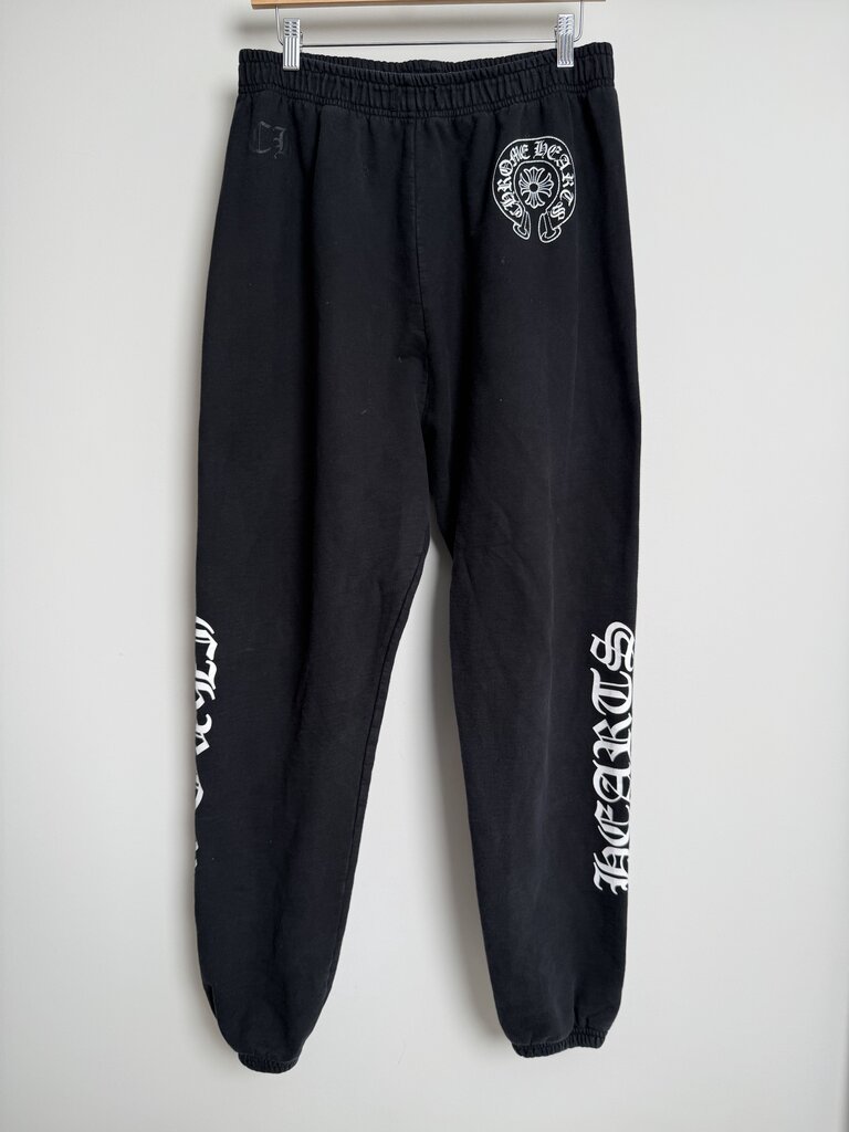 Pre-Owned Chrome Hearts Black Sweats Sz. L