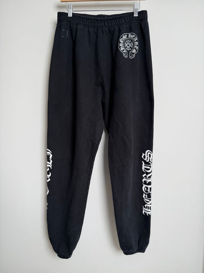 Pre-Owned Chrome Hearts Black Sweats Sz. L