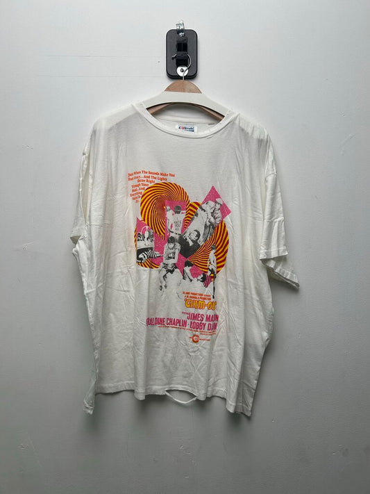 New HMDD White Yellow Pink Chim Out Tee Sz.XXL