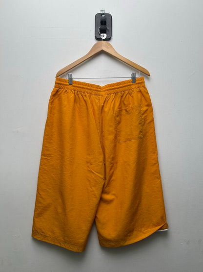 New HMDD Yellow White Nylon 3/4th Shorts Sz.XL