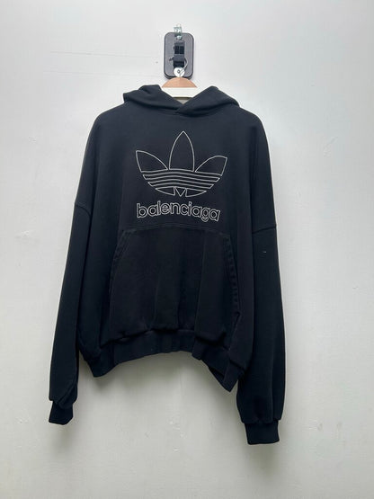 New Balenciaga Adidas Black Hoodie size 1