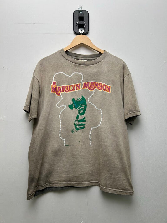 1995 Marilyn Manson "Smell Like Children' Faded Distressed Tee Sz L