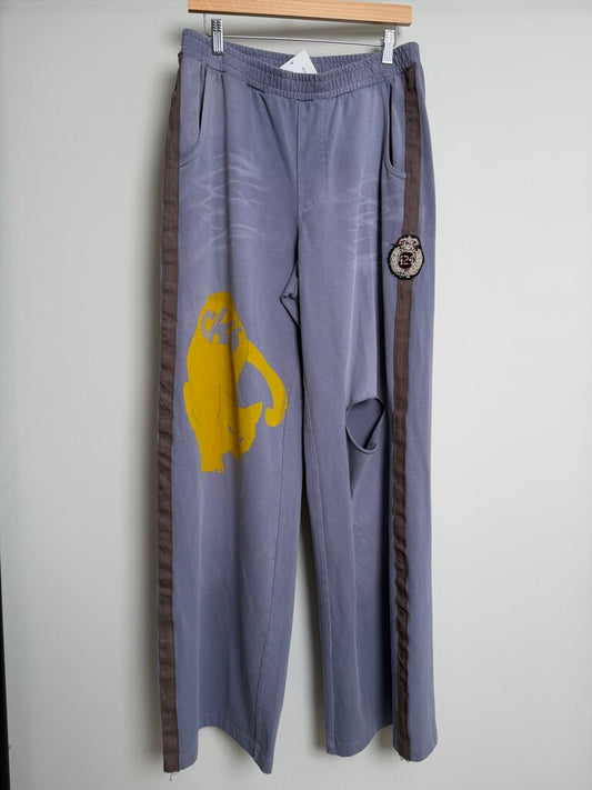 New 424 Sicko Crest Logo Purple Lounge Sweatpants size L/XL