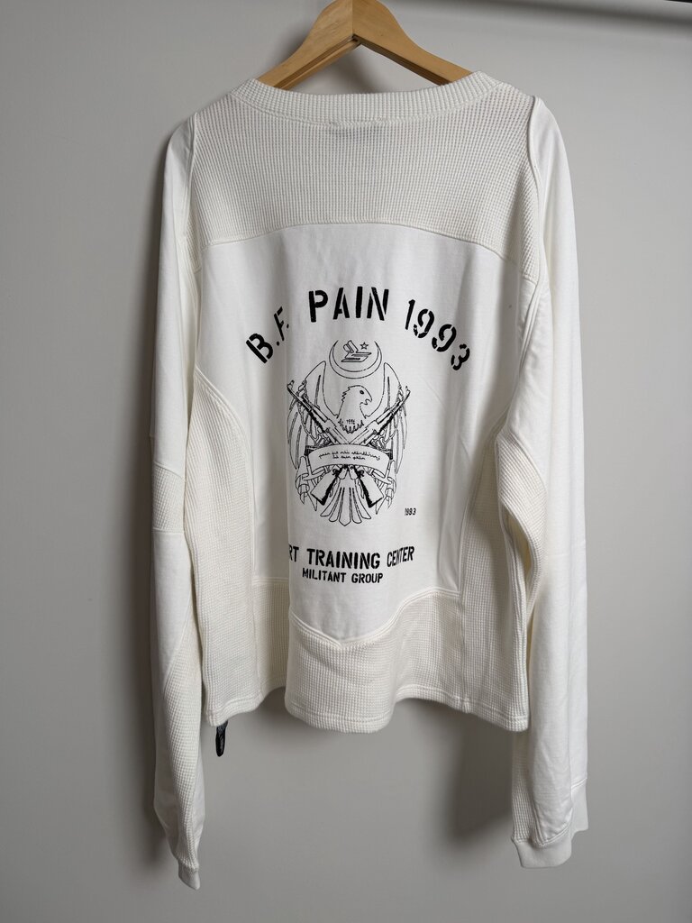 New 424 Sicko Blue Logo White Thermal L/S size XL