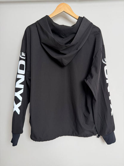 New 424 Onyx Crest Logo Pull Over Windbreaker size M